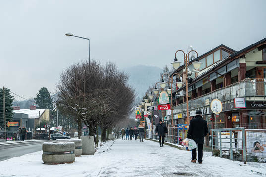 General view from downtown Ustroń