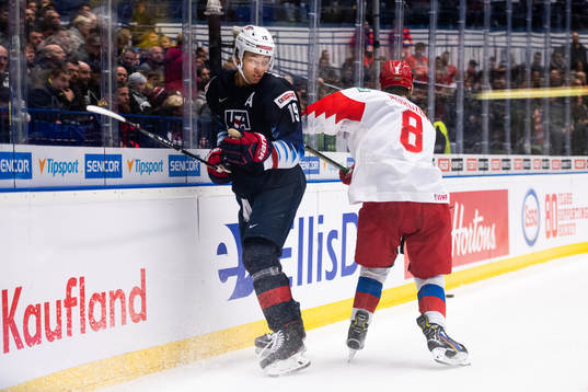 K'Andre Miller of USA and Ivan Morozov of Russia
