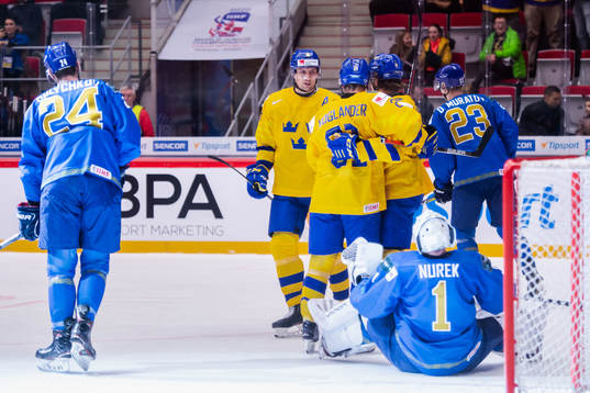 Samuel Fagemo, David Gustafsson and Nils Höglander of