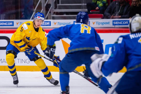 Philip Broberg of Swedenduring the 2020 IIHF World Junior
