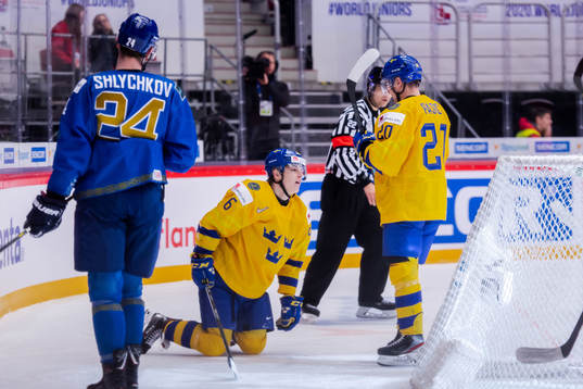 Jonatan Berggren of Sweden celebrates