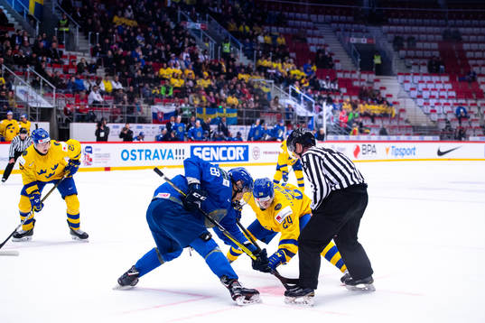 Ansar Shaikhmeddenov of Kazakhstan and Hugo Gustafsson of