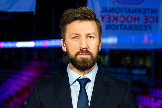 Per Ledin of Swedish broadcaster Viasat pose for a portrait