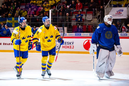 Bläddra bland fler bilder av 2020 IIHF World Junior Championship, day 5, Kazakhstan - Sweden
