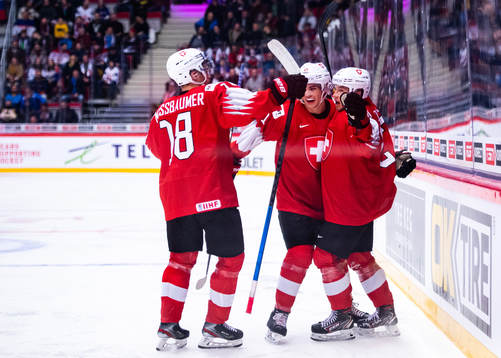 Gilian Kohler of Switzerland celebrates the 0-1 goal with