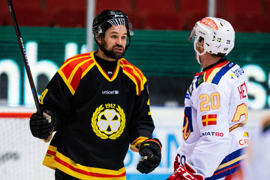 Brynäs Johan Alcén och Malmö Redhawks Henrik Hetta