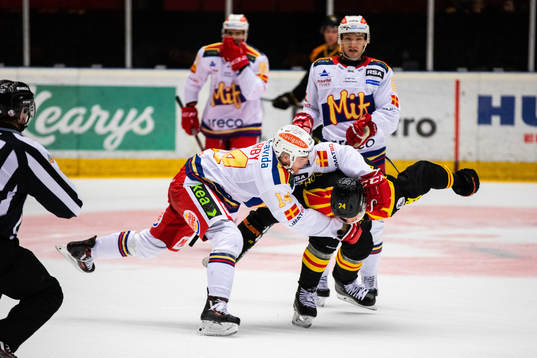 Malmö Redhawks Carl-Johan Lerby och Brynäs Nicklas