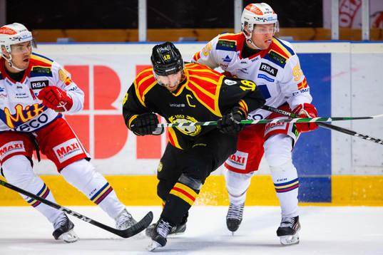 Brynäs Anton Rödin och Malmö Redhawks Carl Persson