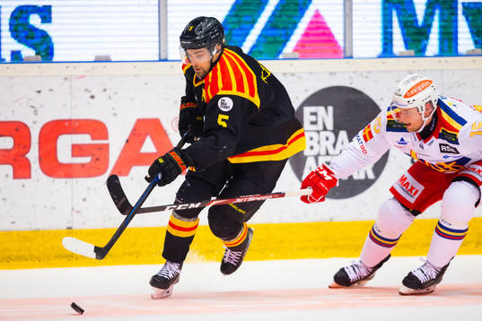 Brynäs Lukas Kilström och Malmö Redhawks Axel Wemmenborn
