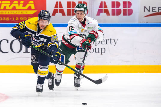 s Alexander Bergström och Frölundas Max Friberg