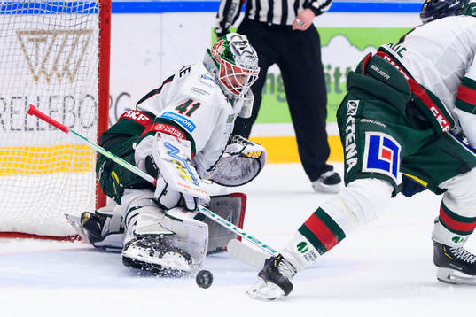 Frölundas målvakt Niklas Rubin