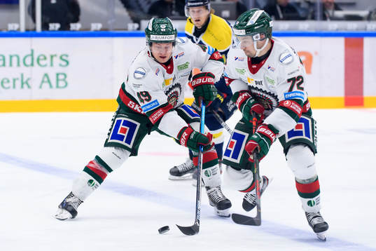 Frölundas Rhett Rakhshani och Patrik Carlsson