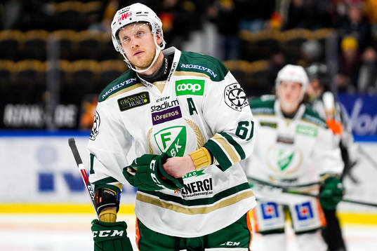 Färjestads Johan Ryno deppar
