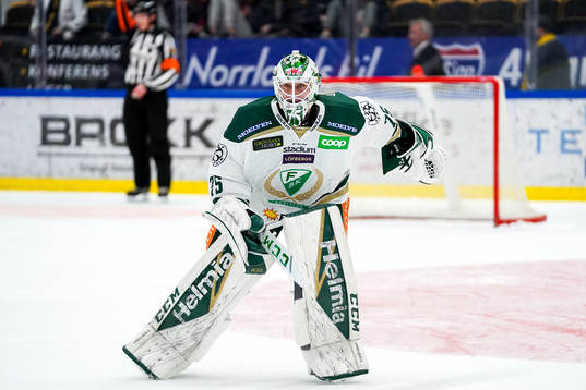 Färjestads målvakt Arvid Holm