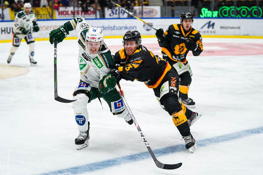 Färjestads Gustav Rydahl och Skellefteås Jacob Andersson