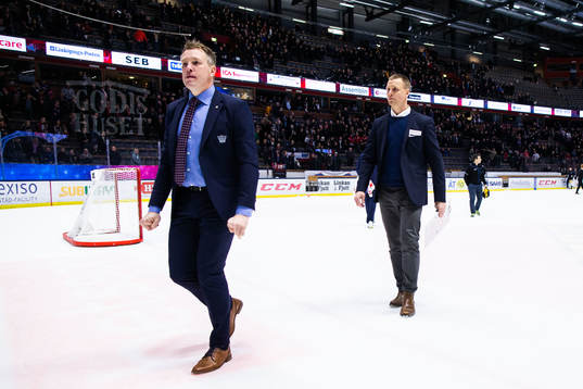 Linköpings assisterande tränare Daniel Eriksson och