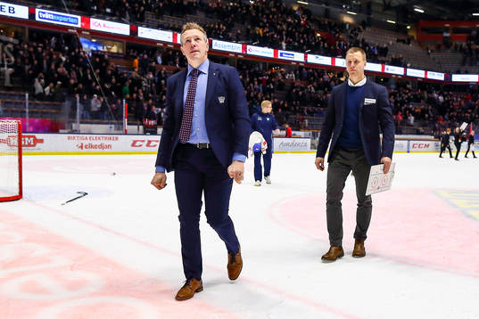 Linköpings assisterande tränare Johan Åkerman och