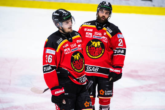 Luleås Emil Larsson och Jack Connolly deppar