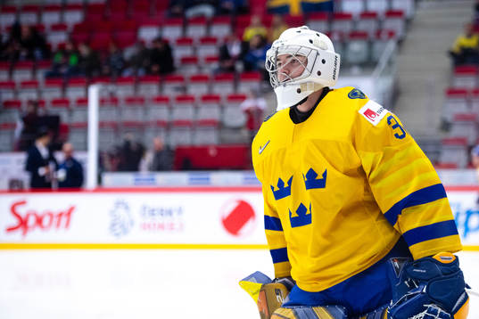 Goalkeeper Erik Portillo of Sweden