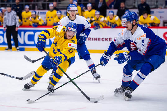Oskar Bäck of Sweden and Marcel Dlugos of Slovakia
