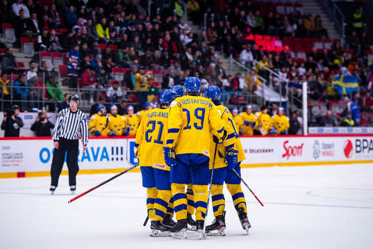 Nils Höglander, David Gustafsson and Samuel Fagemo of