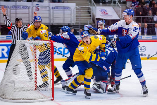 Nils Höglander of Sweden in pain