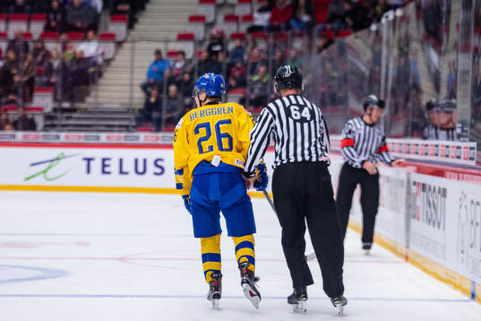 Jonatan Berggren of Sweden reacts