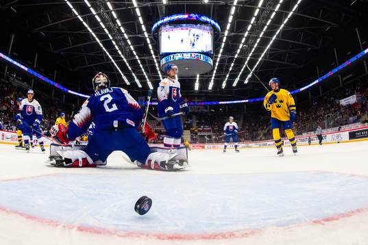 Philip Broberg of Sweden scores the 3-0 goal  behind