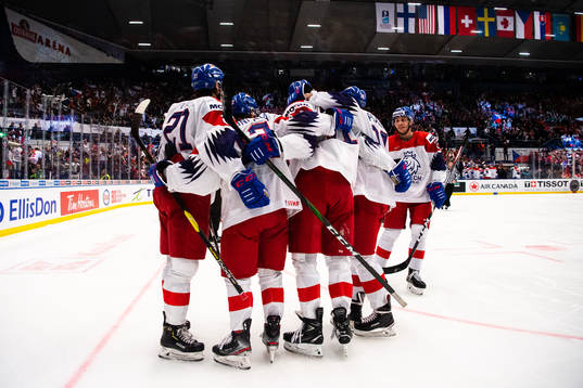 Players of Czech Republic celebrate