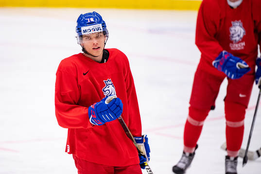 Otakar Sik of team Czech Republic at a practice session