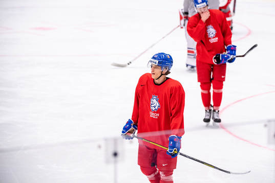 Otakar Sik of team Czech Republic at a practice session
