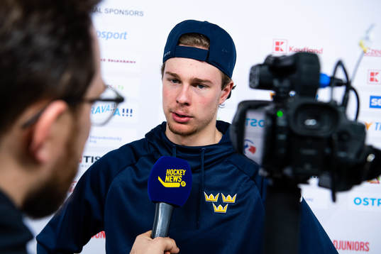 Goalkeeper Hugo Alnefelt of team Sweden