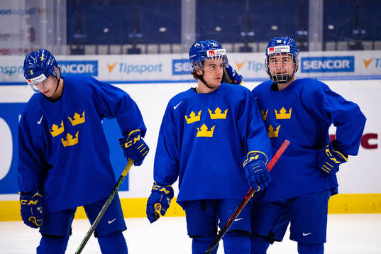 Victor Söderström , Samuel Fagemo and Alexander Holtz of