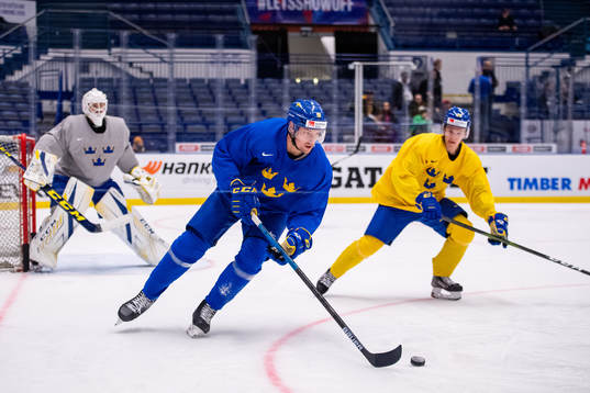 David Gustafsson of team Sweden at a practice session