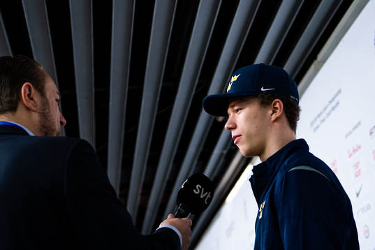 Lucas Raymond of team Sweden
