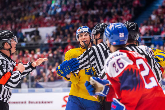 David Gustafsson of Sweden in a fight