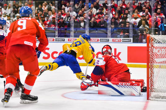Lucas Raymond of Sweden with a scoring opportunity