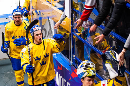 Samuel Fagemo of Sweden celebrates