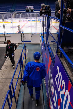 Nils Lundkvist of Sweden at a practice session