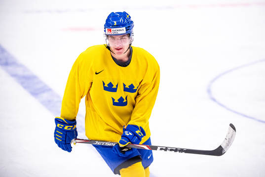 Tobias Björnfot of Sweden at a practice session