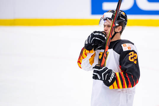 Yannik Valenyi of Germany looks dejected