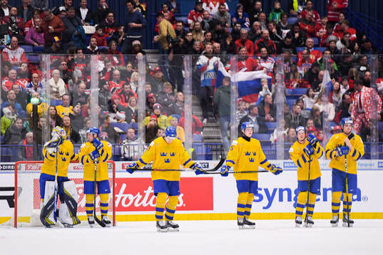 Players of Sweden awaits a video reveiw