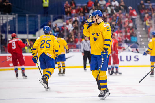 Albin Eriksson of Sweden looks dejected