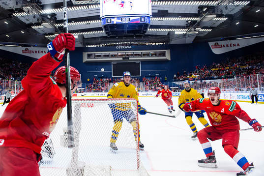 Ivan Morozov of Russia celebrates