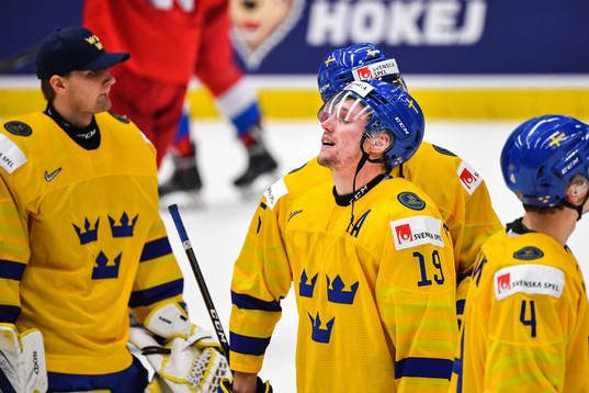 David Gustafsson of Sweden looks dejected