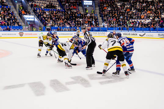 Tek under ishockeymatchen i SHL mellan Växjö och Brynäs