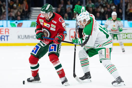 Frölundas Anders Grönlund och Rögles Johan Lundgren