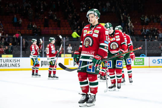Frölundas Max Friberg deppar