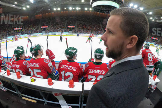 Frölundas assisterande tränare Viktor Stråhle
