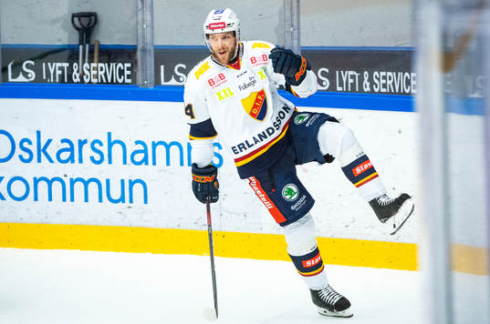 Djurgårdens Tom Wandell jublar